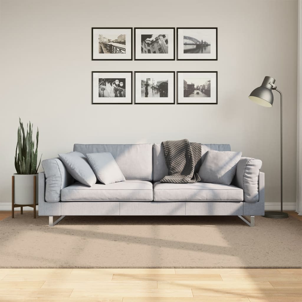 Alfombra de pelo corto suave lavable HUARTE antracita 100x200cm