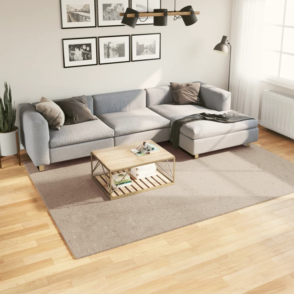 Alfombra de pelo corto suave lavable HUARTE antracita 100x200cm