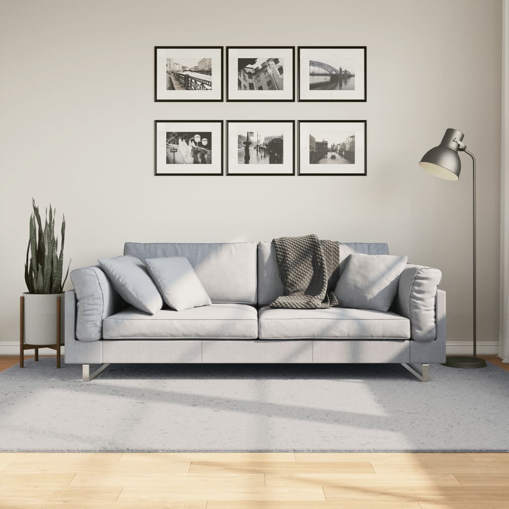 Alfombra de pelo corto suave lavable HUARTE antracita 100x200cm