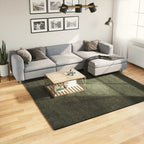 Alfombra de pelo corto suave lavable HUARTE antracita 100x200cm