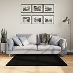 Alfombra de pelo corto suave lavable HUARTE antracita 100x200cm