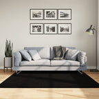 Alfombra de pelo corto suave lavable HUARTE antracita 100x200cm