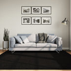 Alfombra de pelo corto suave lavable HUARTE antracita 100x200cm