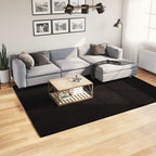 Alfombra de pelo corto suave lavable HUARTE antracita 100x200cm