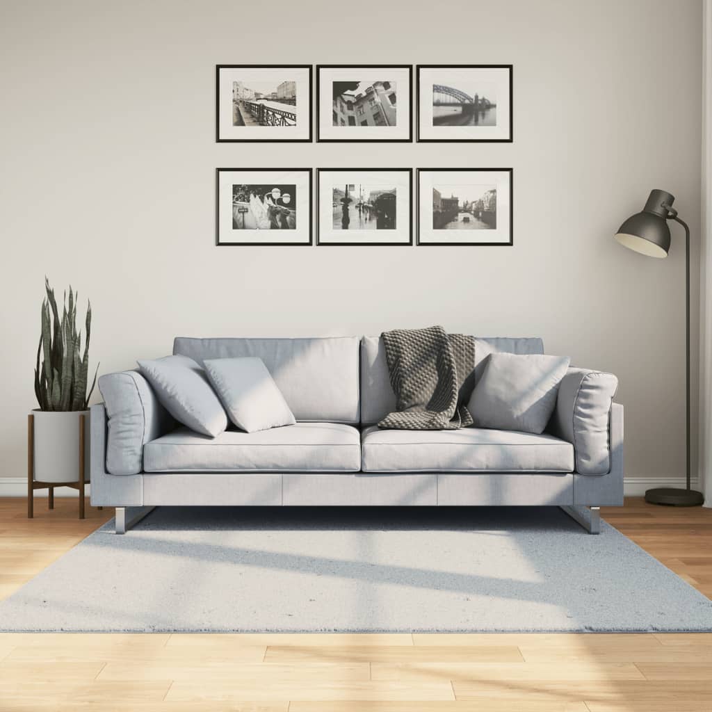 Alfombra de pelo corto suave lavable HUARTE antracita 100x200cm