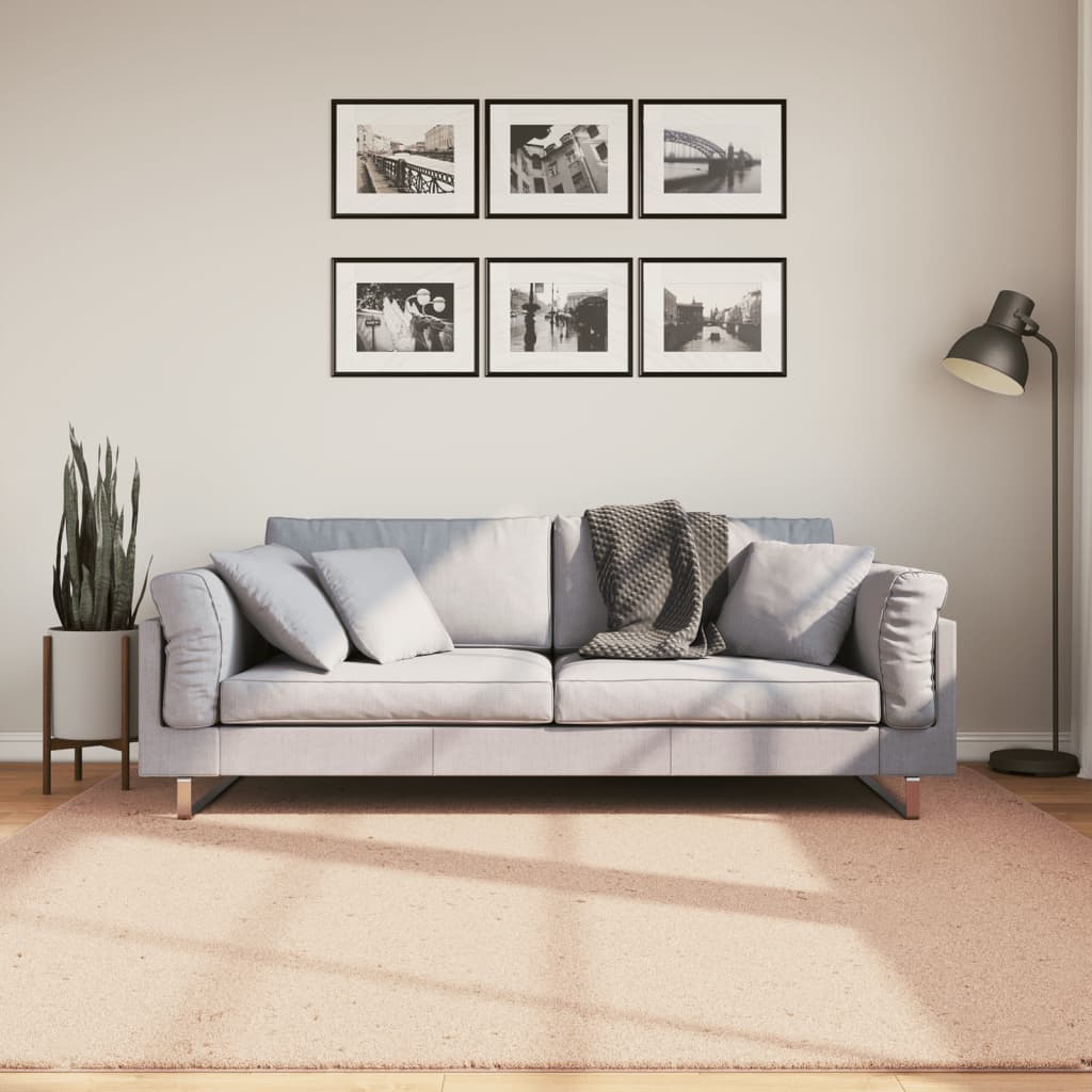 Alfombra de pelo corto suave lavable HUARTE antracita 100x200cm