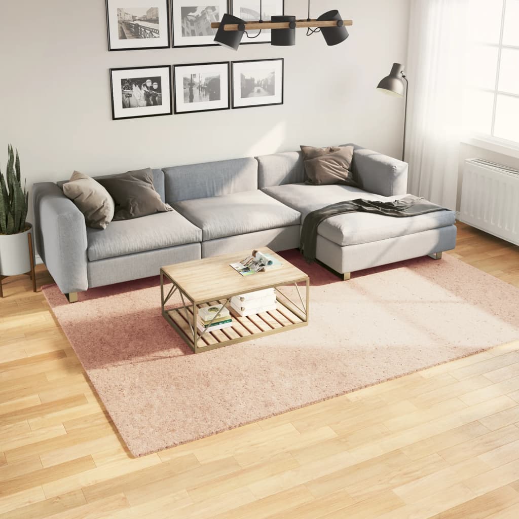 Alfombra de pelo corto suave lavable HUARTE antracita 100x200cm