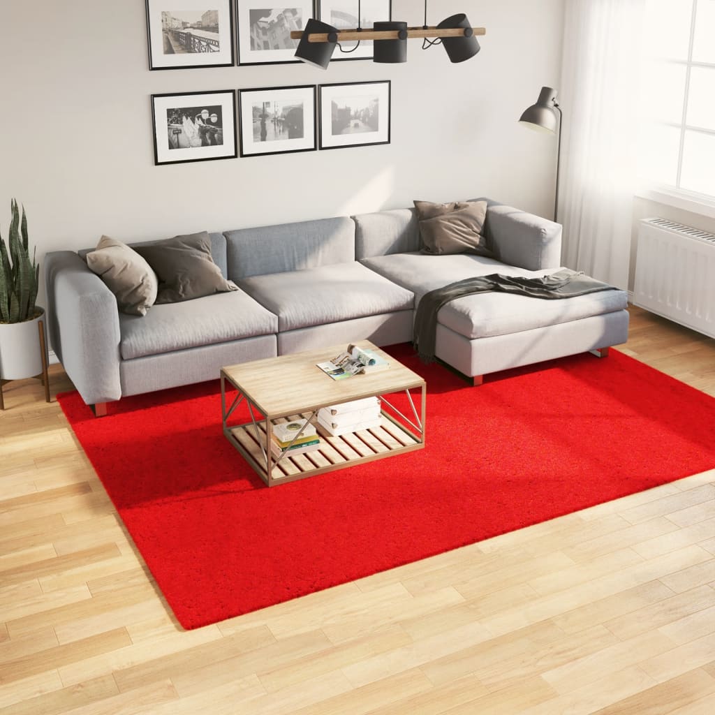 Alfombra de pelo corto suave lavable HUARTE antracita 100x200cm