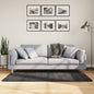 Modern long-pile rug PAMPLONA beige anthracite Ø 80 cm