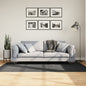 Short pile Scandinavian look rug IZA anthracite Ø 100 cm