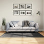 Short pile Scandinavian look rug IZA anthracite Ø 100 cm