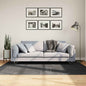 Short pile Scandinavian look rug IZA anthracite Ø 100 cm