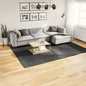Short pile Scandinavian look rug IZA anthracite Ø 100 cm
