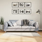 Short pile Scandinavian look rug IZA anthracite Ø 100 cm