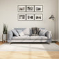 Short pile Scandinavian look rug IZA anthracite Ø 100 cm