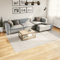 Short pile Scandinavian look rug IZA anthracite Ø 100 cm