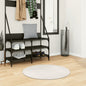 Short pile Scandinavian look rug IZA anthracite Ø 100 cm
