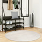 Short pile Scandinavian look rug IZA anthracite Ø 100 cm
