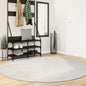 Short pile Scandinavian look rug IZA anthracite Ø 100 cm