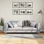 Short pile Scandinavian look rug IZA anthracite Ø 100 cm