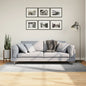 Short pile Scandinavian look rug IZA anthracite Ø 100 cm