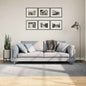 Short pile Scandinavian look rug IZA anthracite Ø 100 cm