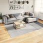 Short pile Scandinavian look rug IZA anthracite Ø 100 cm