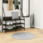 Short pile Scandinavian look rug IZA anthracite Ø 100 cm