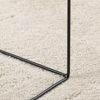 Alfombra de pelo corto OVIEDO beige 120x120 cm