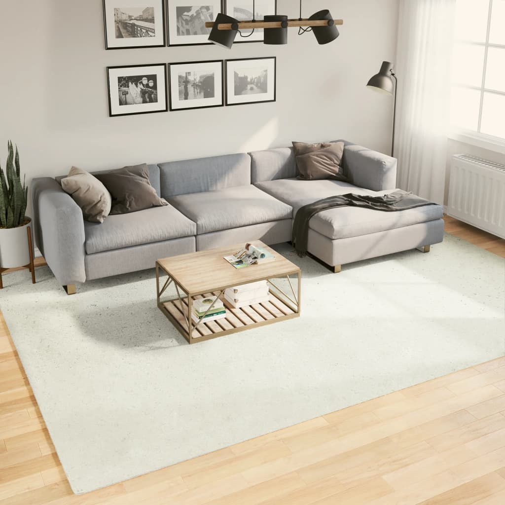 Alfombra de pelo corto OVIEDO beige 120x120 cm