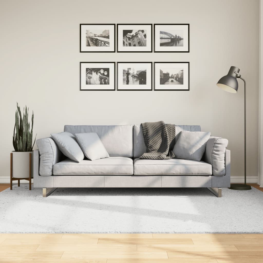 Alfombra de pelo corto OVIEDO beige 120x120 cm