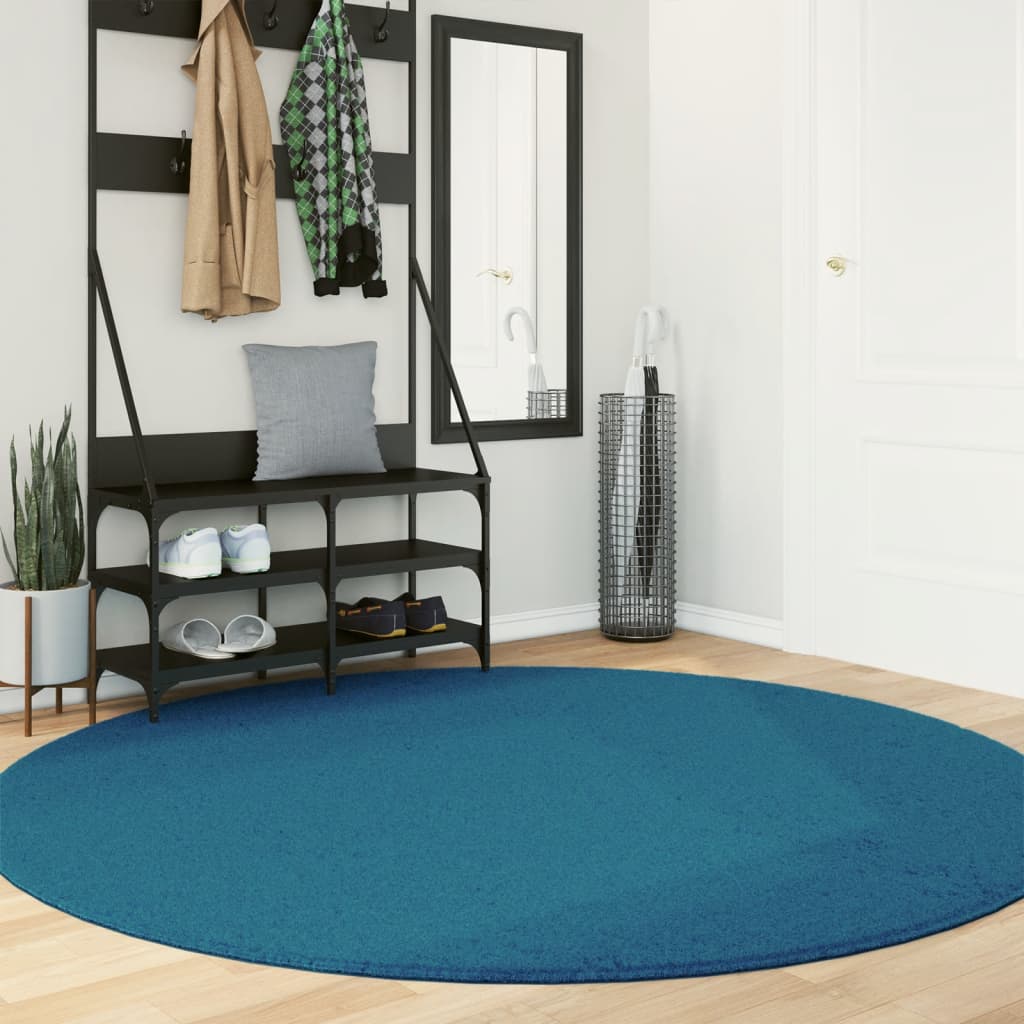 Alfombra de pelo corto OVIEDO beige 120x120 cm