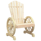 Juego de muebles de jardín 3 piezas madera maciza de abeto