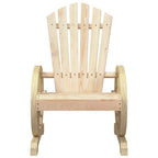 Juego de muebles de jardín 3 piezas madera maciza de abeto