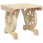 Juego de muebles de jardín 3 piezas madera maciza de abeto
