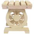 Juego de muebles de jardín 3 piezas madera maciza de abeto