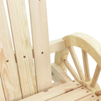 Sillones de jardín Adirondack 2 uds madera maciza de abeto