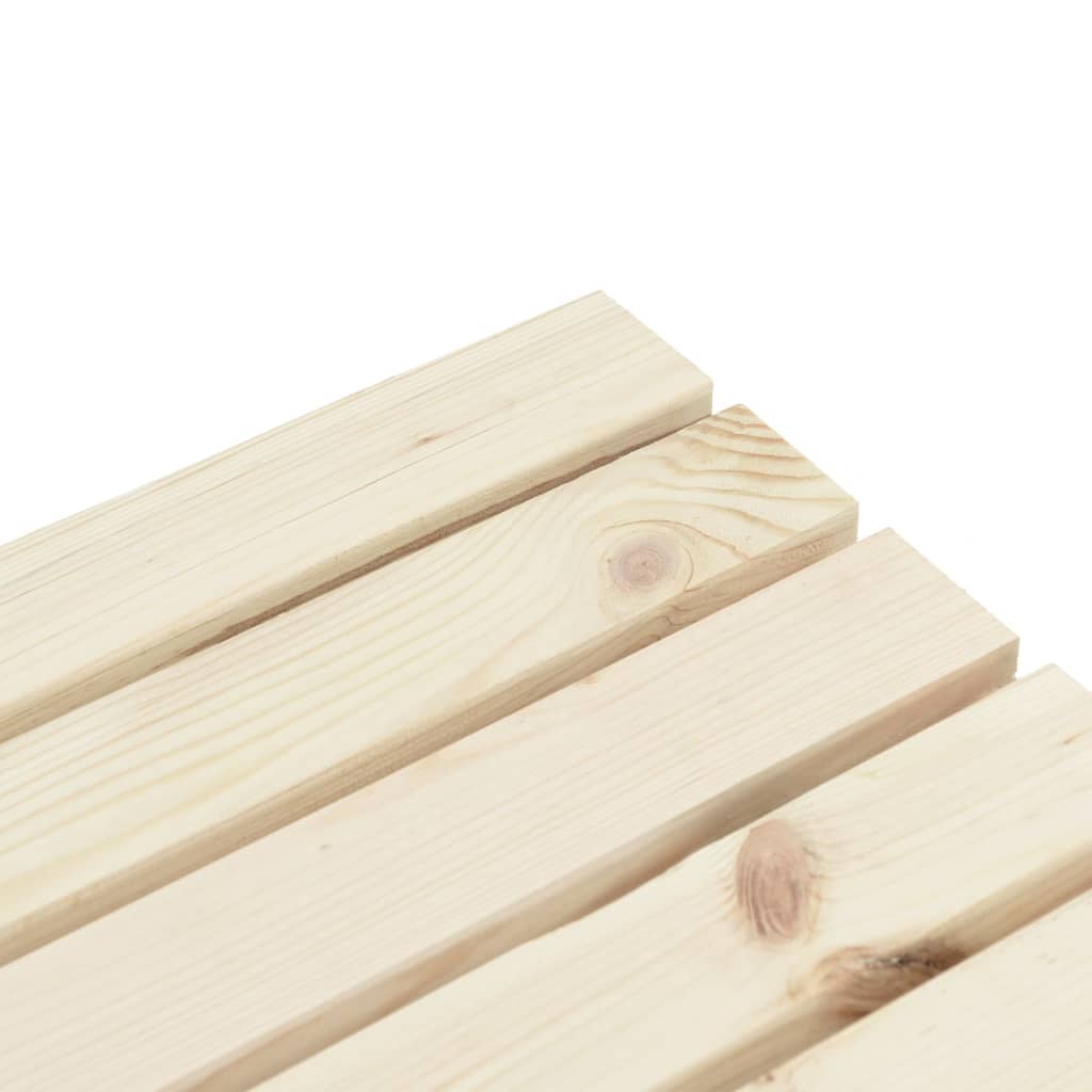 Juego de muebles de jardín 2 piezas madera maciza de abeto