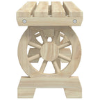 Banco de jardín madera maciza abeto 115 cm