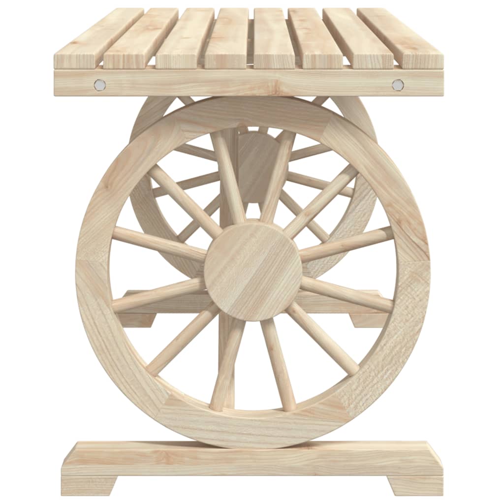 Mesa de jardín madera maciza abeto 115x55x65 cm