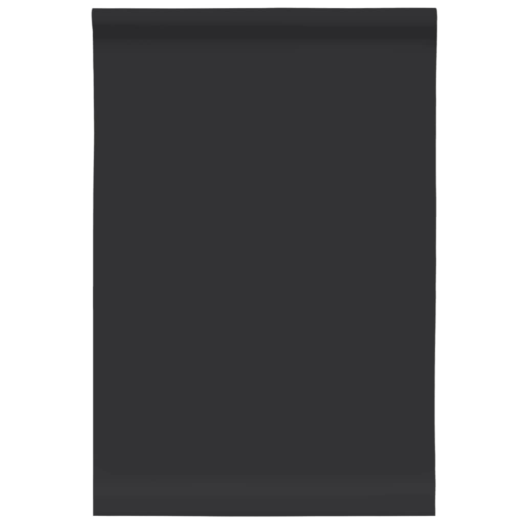 Adhesivo para muebles autoadhesivo negro mate 90x500 cm PVC