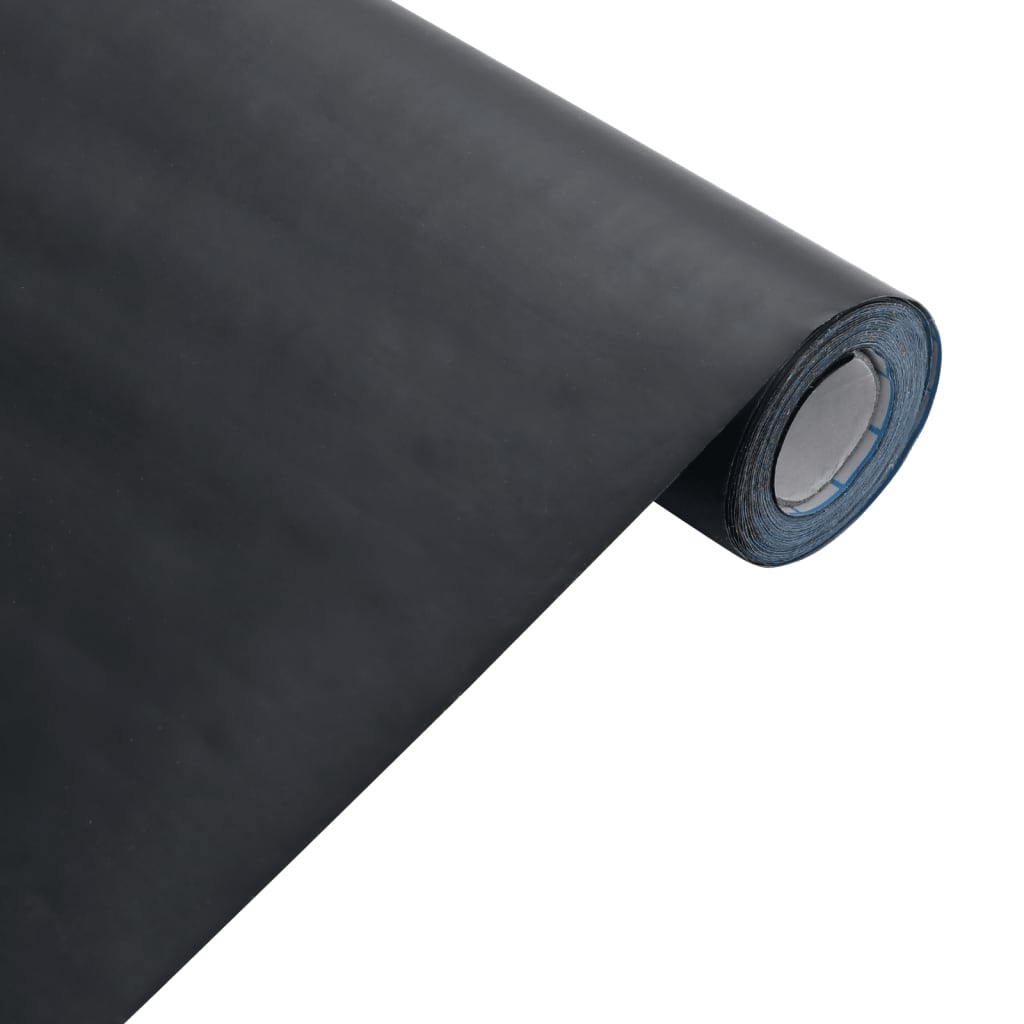 Adhesivo para muebles autoadhesivo negro mate 90x500 cm PVC