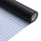 Adhesivo para muebles autoadhesivo negro mate 90x500 cm PVC