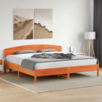 Cama sin colchón madera maciza de pino blanca 180x200 cm