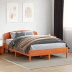 Cama sin colchón madera maciza de pino blanca 180x200 cm