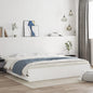 Cama com gaveta madeira de engenharia branca 75x190 cm