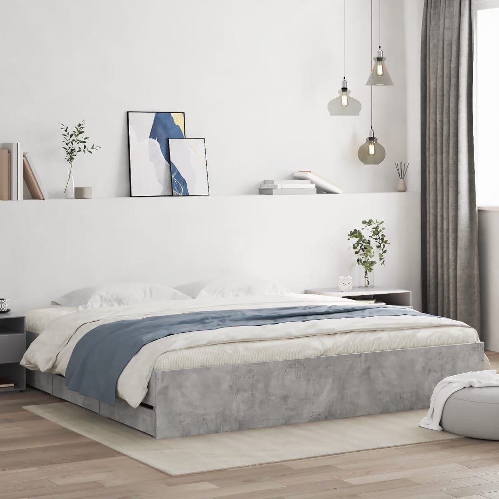 Cama con cajón madera de ingeniería blanca 75x190 cm