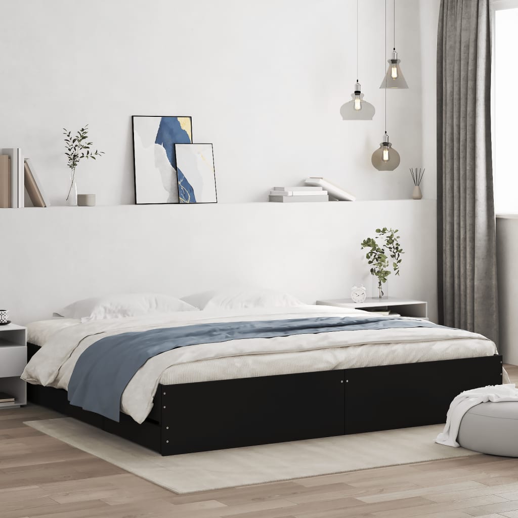 Cama con cajón madera de ingeniería blanca 75x190 cm