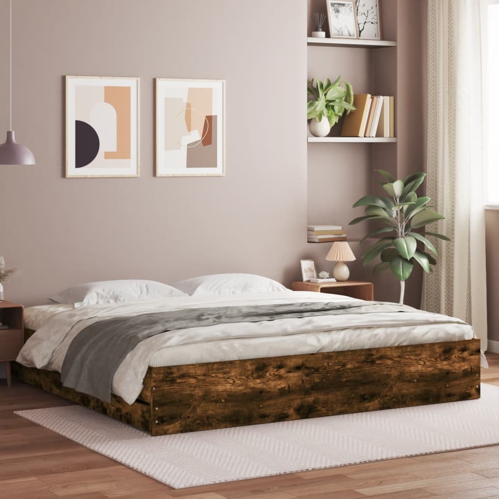 Cama con cajón madera de ingeniería blanca 75x190 cm