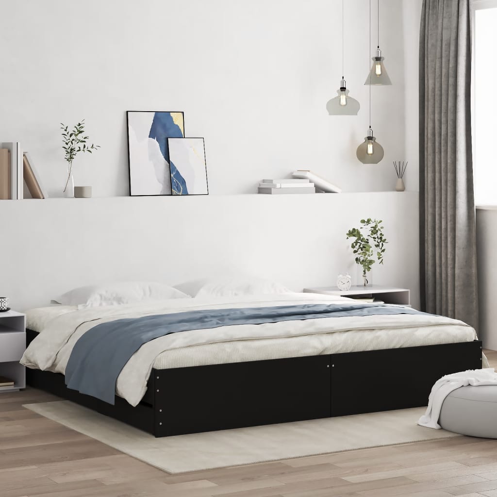 Cama con cajón madera de ingeniería blanca 75x190 cm